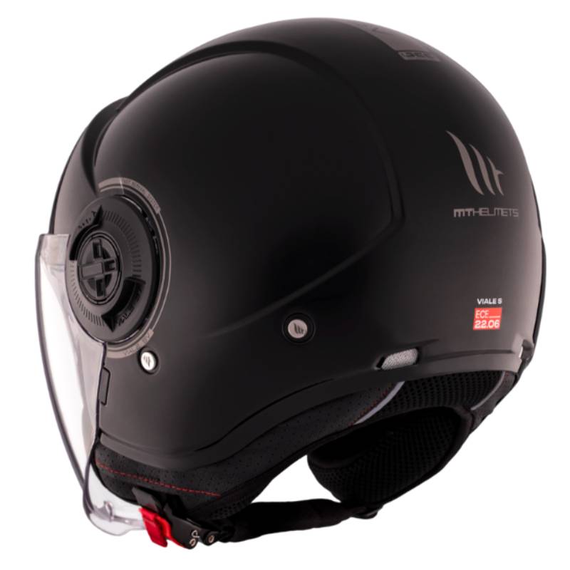 Casco MT Viale SV S Solid A1 negro brillo